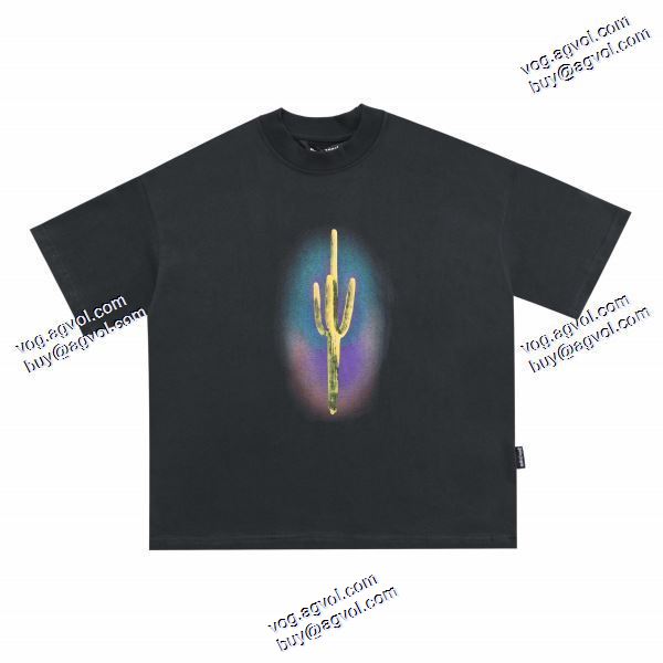 ◆モデル愛用◆ パーム エンジェルス Palm Angels 2020秋冬 スーパーコピー 激安 星空サボテンプリント半袖Tシャツ